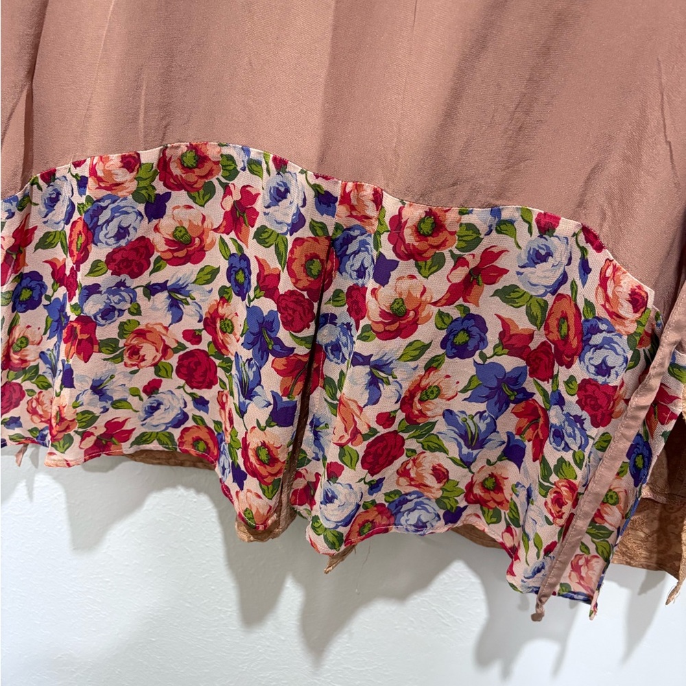 Antique Multicolor Patchwork Vest - image 3